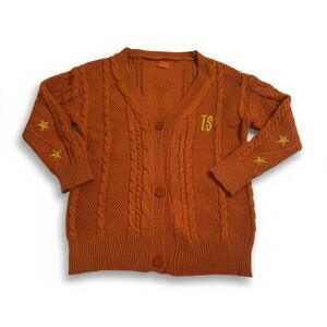 Taylor Swift Orange Cable Knit Cardigan